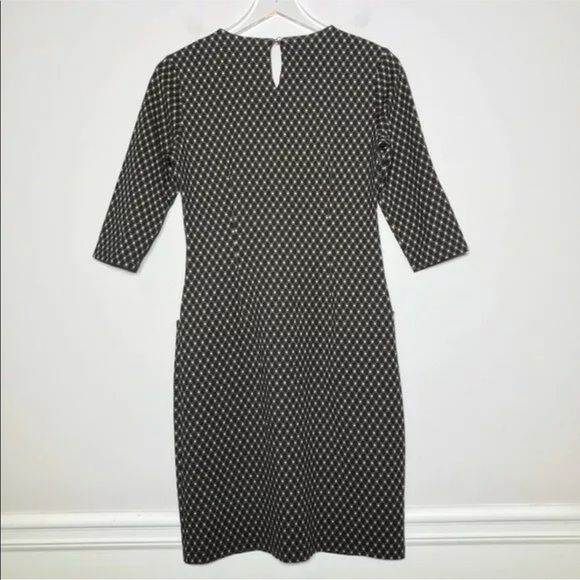 J. McLaughlin Stretch Ponte Printed Sheath Dress - Picture 6 of 6